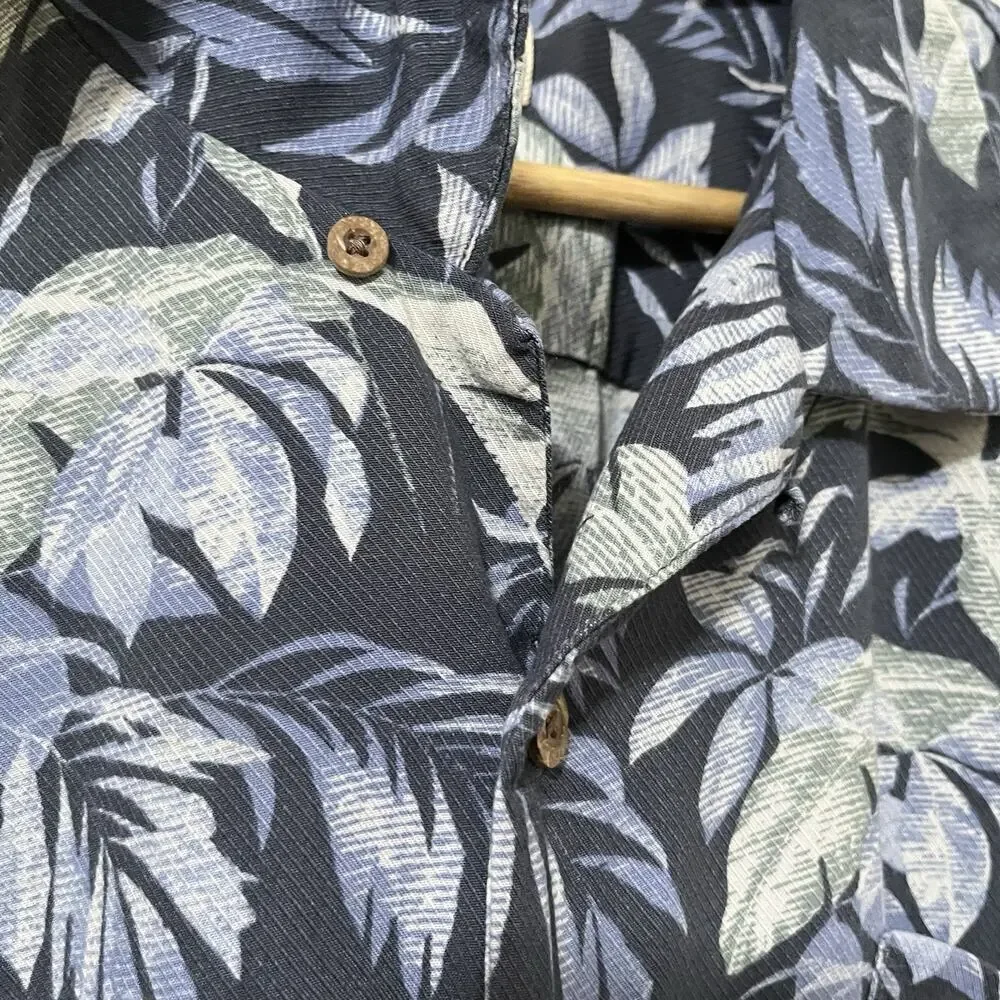 Tommy Bahama Palms Floral Tropical Viscose Shirt Size XXL Vacation Travel Beachy